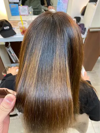 ロング パーマ 市川 博紀 店長のヘアスタイル