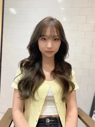 ロング 韓国トレンドヘア しゅーやのヘアスタイル