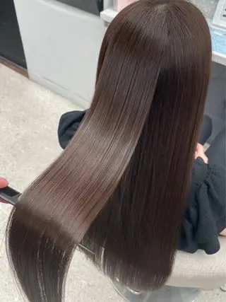 ロング りきと🦋河原町 縮毛矯正/艶カラーのヘアスタイル