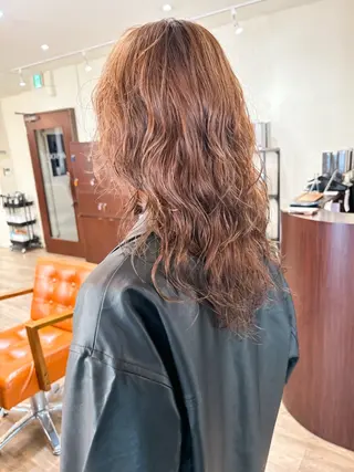 セミロング パーマ レイヤー/パーマ /縮毛/ 宮本 泰周のヘアスタイル