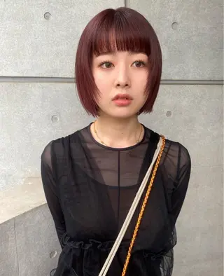 ショート カラー レイヤー/ブロンド 透明感カラー/ヒロトのヘアスタイル