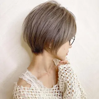ショート カラー 🌟モテ髪ショート 🌟店長 津賀涼のヘアスタイル