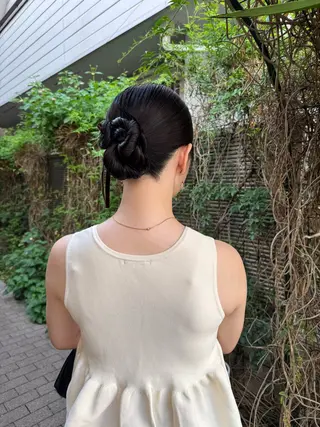 ミディアム ヘアアレンジ mina 🌷のヘアスタイル