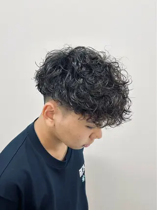 ミディアム パーマ メンズ 🏁メンズパーマ/ RYOYAのヘアスタイル