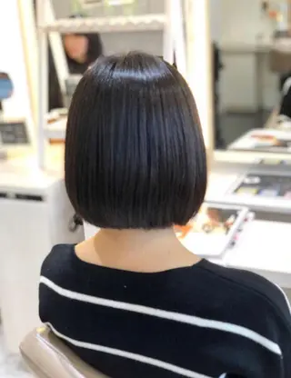 ショート パーマ 安井　昴 💫ブリーチ縮毛矯正のヘアスタイル