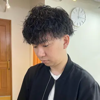ショート メンズ 大人メンズヘア メンズパーマSHUNのヘアスタイル