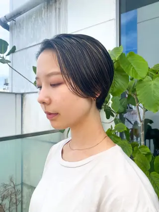 ショート カラー ヘアアレンジ 押切 響　のヘアスタイル