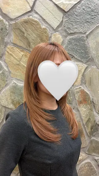 セミロング 青木 しえなのヘアスタイル
