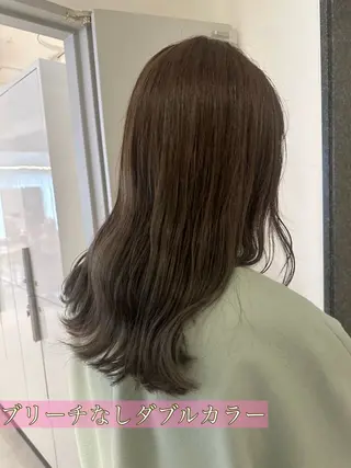 ロング カラー ヘアアレンジ オリーブ透明感カラー 表参道/MIKUのヘアスタイル