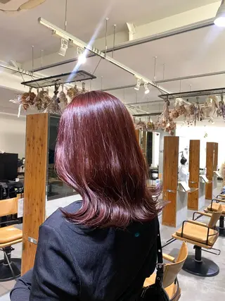 ミディアム カラー 透明感カラー 天羅のヘアスタイル