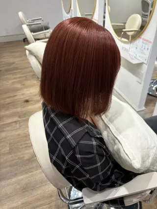 ミディアム カラー Risa🐈‍⬛/ グレージュ/透明感のヘアスタイル