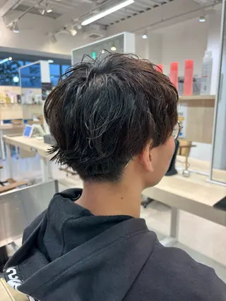 パーマ メンズ ニュアンスパーマ/ フェザー/マッシュのヘアスタイル
