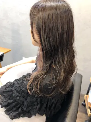 セミロング カラー パーマ 長井 美佳のヘアスタイル