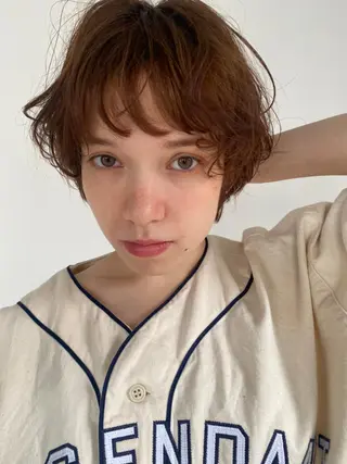 セミロング カラー パーマ CEINE OURのヘアスタイル