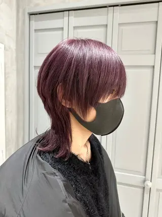 ミディアム カラー メンズ 艶髪/縮毛矯正 特化　ヒトシのヘアスタイル