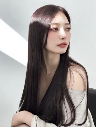 ロング 林 朱里のヘアスタイル