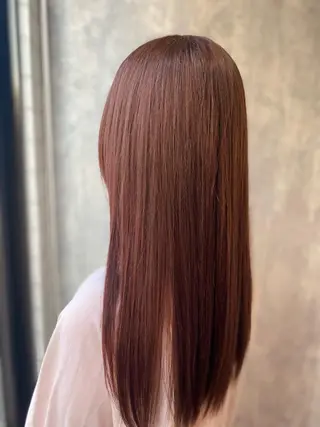ロング 詩乃🎀ピンク 暖色系🫧レイヤーのヘアスタイル