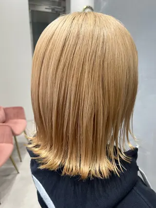 ミディアム カラー 💜N°大分💜 三浦のヘアスタイル