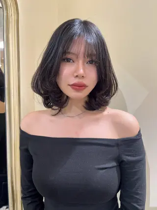 ミディアム カットモデル募集🤍 🐇anzuのヘアスタイル