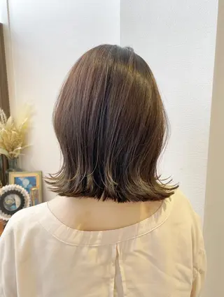 ショート カラー レイヤーカット /透明感カラー西田のヘアスタイル