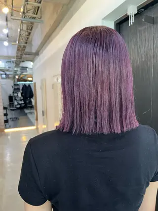 カラー YUI ハイトーンカラーのヘアスタイル