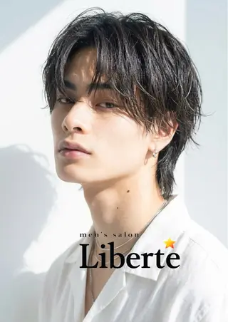 ミディアム 心斎橋メンズサロン リベルテグリットのヘアスタイル