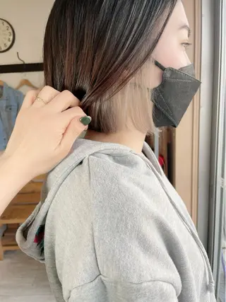 ショート カラー 通い続けられるサロン ママ美容師　明日香のヘアスタイル