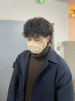 パーマ メンズ エビスザキレン／メン ズ／心斎橋🌳のヘアスタイル