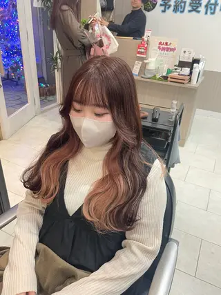 ロング カラー Hika.ハイトーン 髪質改善🩵ᩚ🫧のヘアスタイル