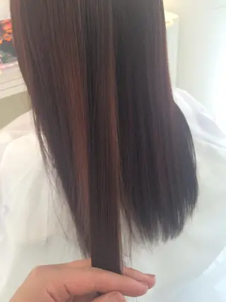 ミディアム セミロング ロング カラー 内藤 達也のヘアスタイル