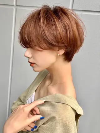 ショート パーマ 【似合わせ・レイヤー ・パーマ】海気のヘアスタイル