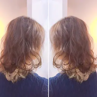 セミロング カラー Le rond吹田店のヘアスタイル