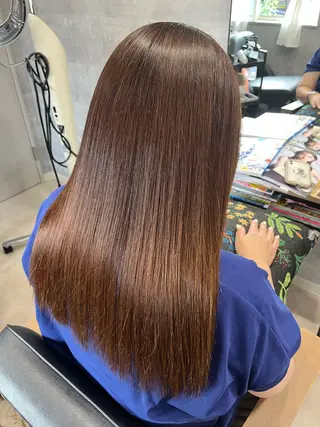 ロング パーマ ヤマモト ヒロミのヘアスタイル