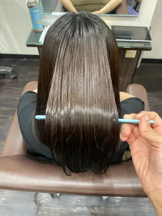 セミロング カラー 髪質改善/縮毛/小林 水葵のヘアスタイル