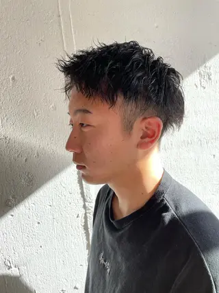 ショート パーマ 小村 敏司のヘアスタイル