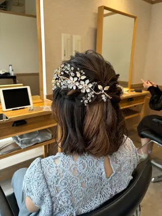 ミディアム ヘアアレンジ miho 🌼🌼🌼のヘアスタイル