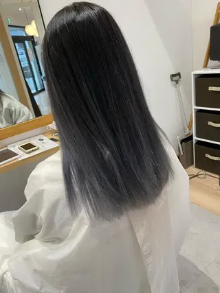 ロング カラー 鍵谷 公宏のヘアスタイル
