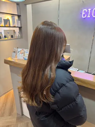 ロング 縮毛矯正/ボブ✨ 𝑨𝒀𝑼🎀のヘアスタイル