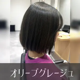ミディアム カラー 癖毛改善縮毛矯正 /中山なかやまのヘアスタイル