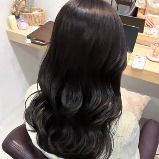 ロング カラー パーマ 透明感/チョコカラー 💍TAMA💍のヘアスタイル