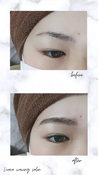 アイブロウ Luana wax 🐚根本のエステ・リラクイメージ