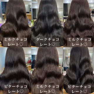 セミロング カラー プル艶職人/ にしものヘアスタイル