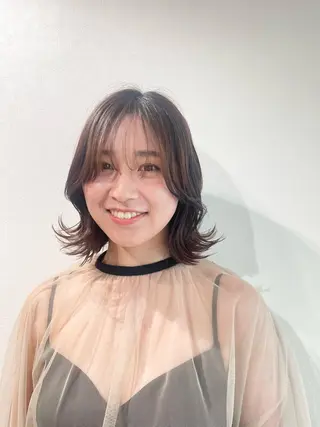 ミディアム ヘアアレンジ コトミ【メンズ】 【曲がる縮毛矯正】のヘアスタイル