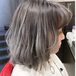 セミロング カラー パーマ ヘアアレンジ メンズ 神山 昌子のヘアスタイル