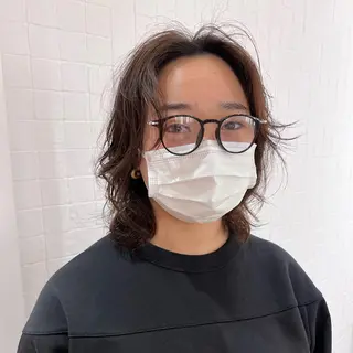 ミディアム パーマ カット/パーマ たるみことりのヘアスタイル