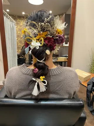 セミロング ヘアアレンジ 北九州美容室 🕊️わかな✂︎のヘアスタイル