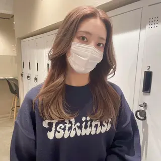 セミロング 石山 洸平のヘアスタイル