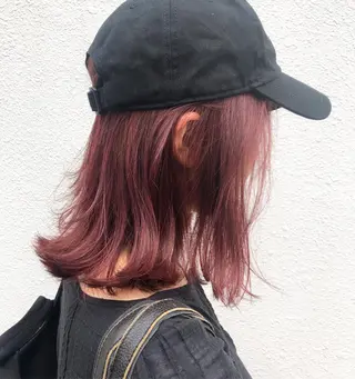 ミディアム カラー パーマ ヘアアレンジ 【白髪ぼかし 専門GBG】自由が丘のヘアスタイル