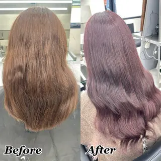 ヘアメ🎀推しカラー 🥣横浜/しほ🧸のヘアスタイル