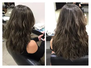 セミロング カラー ヘアアレンジ 烏山 達也のヘアスタイル